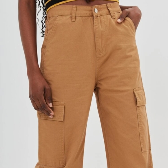 SHEIN High Waisted Slant Pocket Cargo Pants - Picture 3 of 5